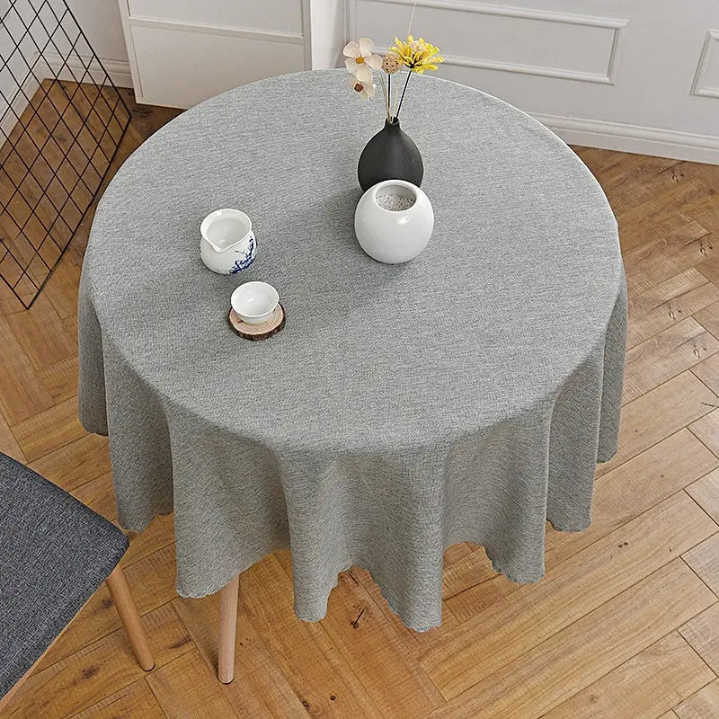 Housse Mange Debout Pastoral Blend **SOFENA** Light Gray Blue-Circular Diameter 100cm