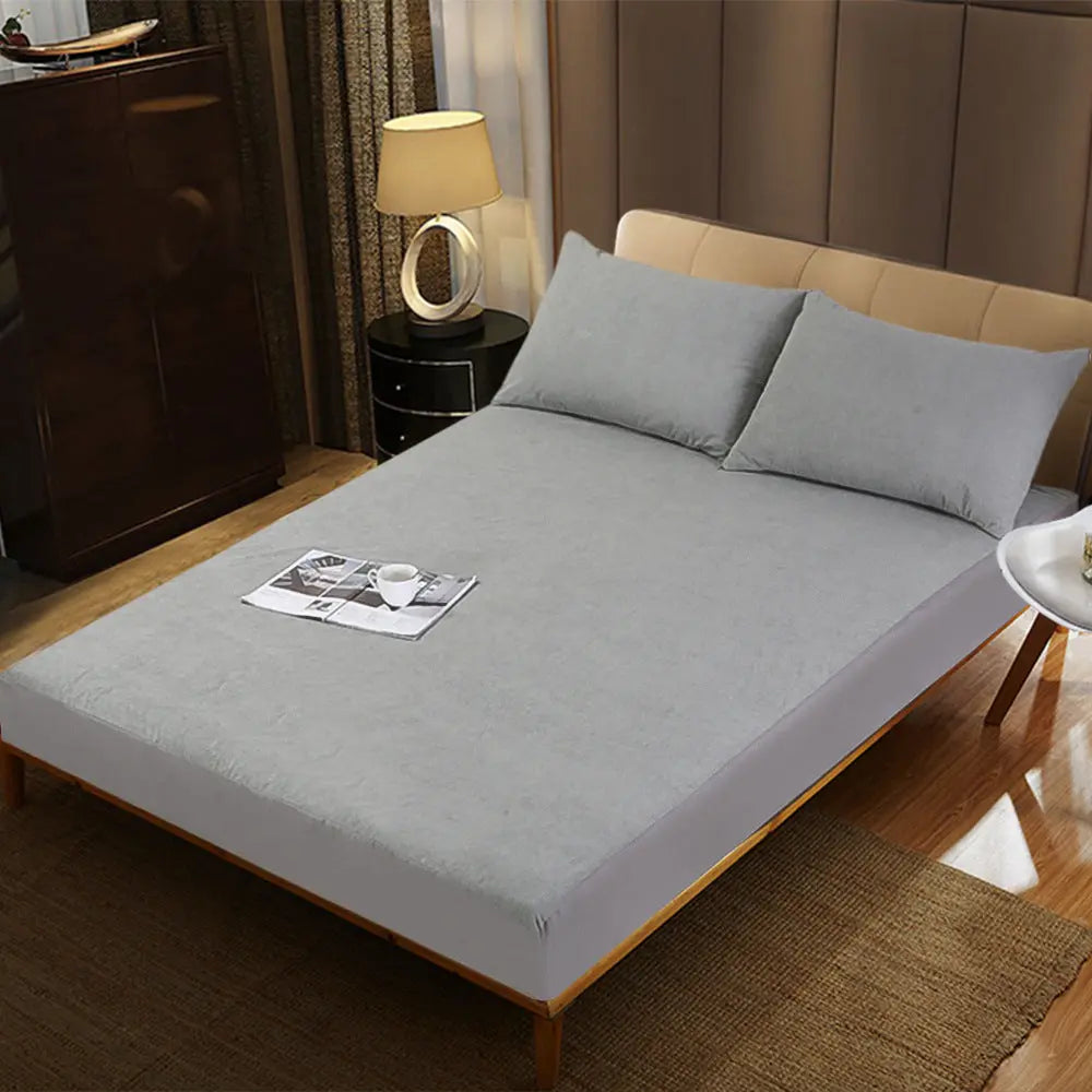 Housse Matelas Coton Intégral SIMOVA Grey-120x200+30cm