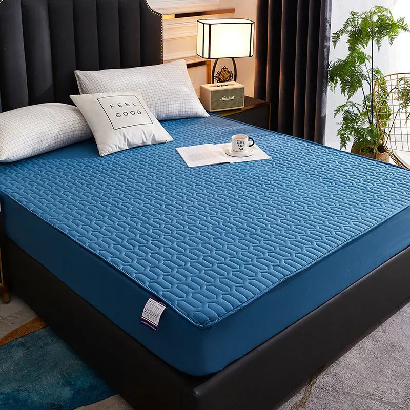 Housse Matelas Coton Quilted AMARI Blue-150x200cm