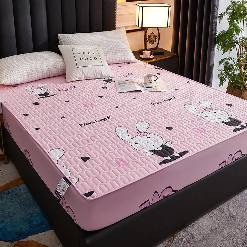 Housse Matelas Coton Quilted AMARI Happy Rabbit-150x200cm
