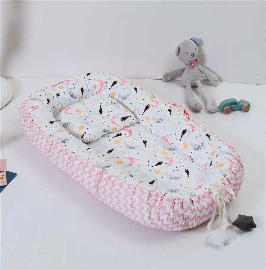 Housse Matelas à Langer Coton Pliable BIONYX Ripple moon powder