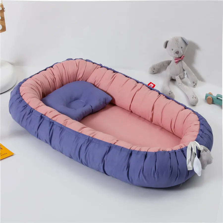 Housse Matelas à Langer Coton Pliable BIONYX Azure powder
