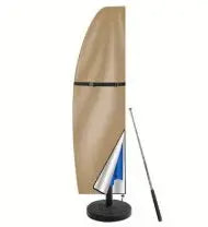 Housse Parasol Déporté Oxford SOLARO 280x 46cm-Khaki 210D
