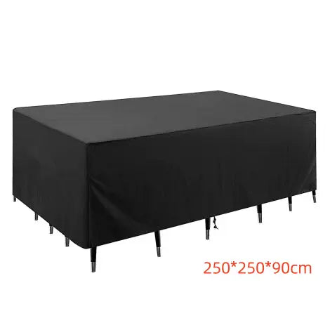 Housse Pour Table Jardin Imperméable OXELIA 210D silver coated Oxford clot-250 250 90cm