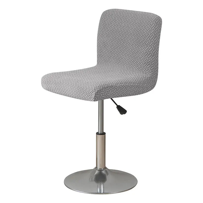 Housse Protection Chaise Élastique JARAGID Medium Gray-Short Back