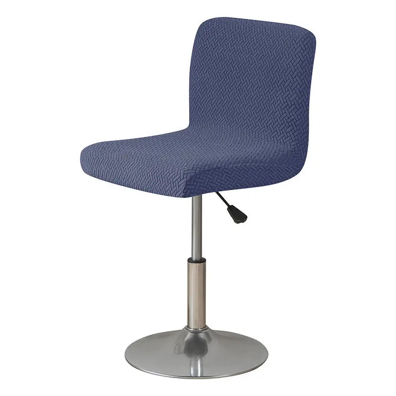 Housse Protection Chaise Élastique JARAGID Navy Blue-Short Back