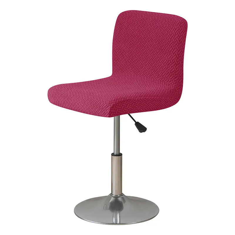 Housse Protection Chaise Élastique JARAGID Wine Red-Short Back
