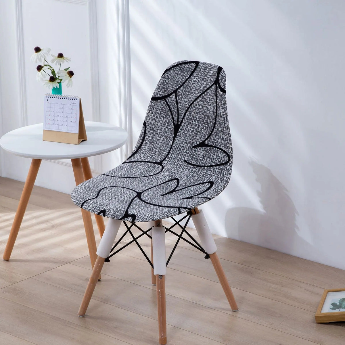Housse Protection Chaise Moderne ZEBRA Vegetal lotus
