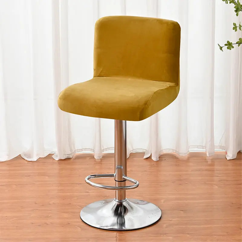 Housse Protection Chaise Velours SILFOX Yellow-1pcs