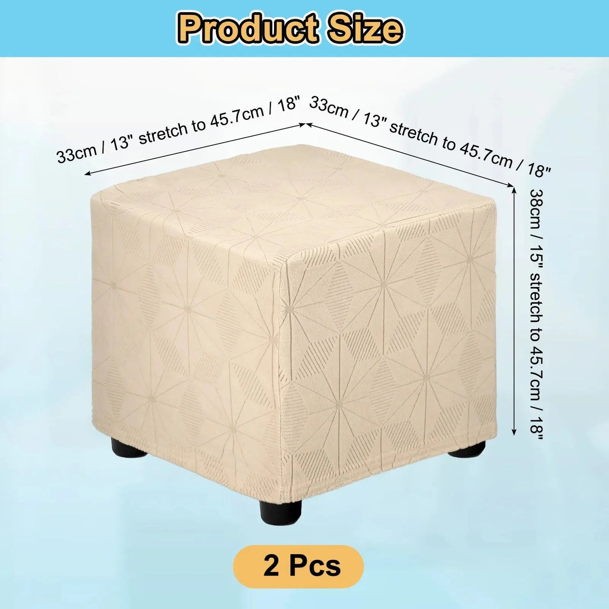 Housse Repose-Pied Extensible JACQUO Housse de France