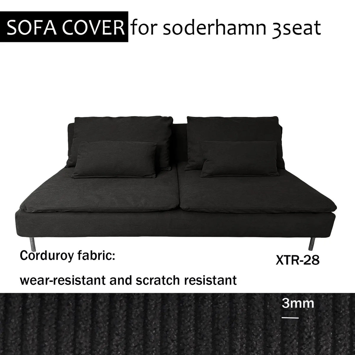 Housse Soderhamn Moderne CREZIA Housse de France