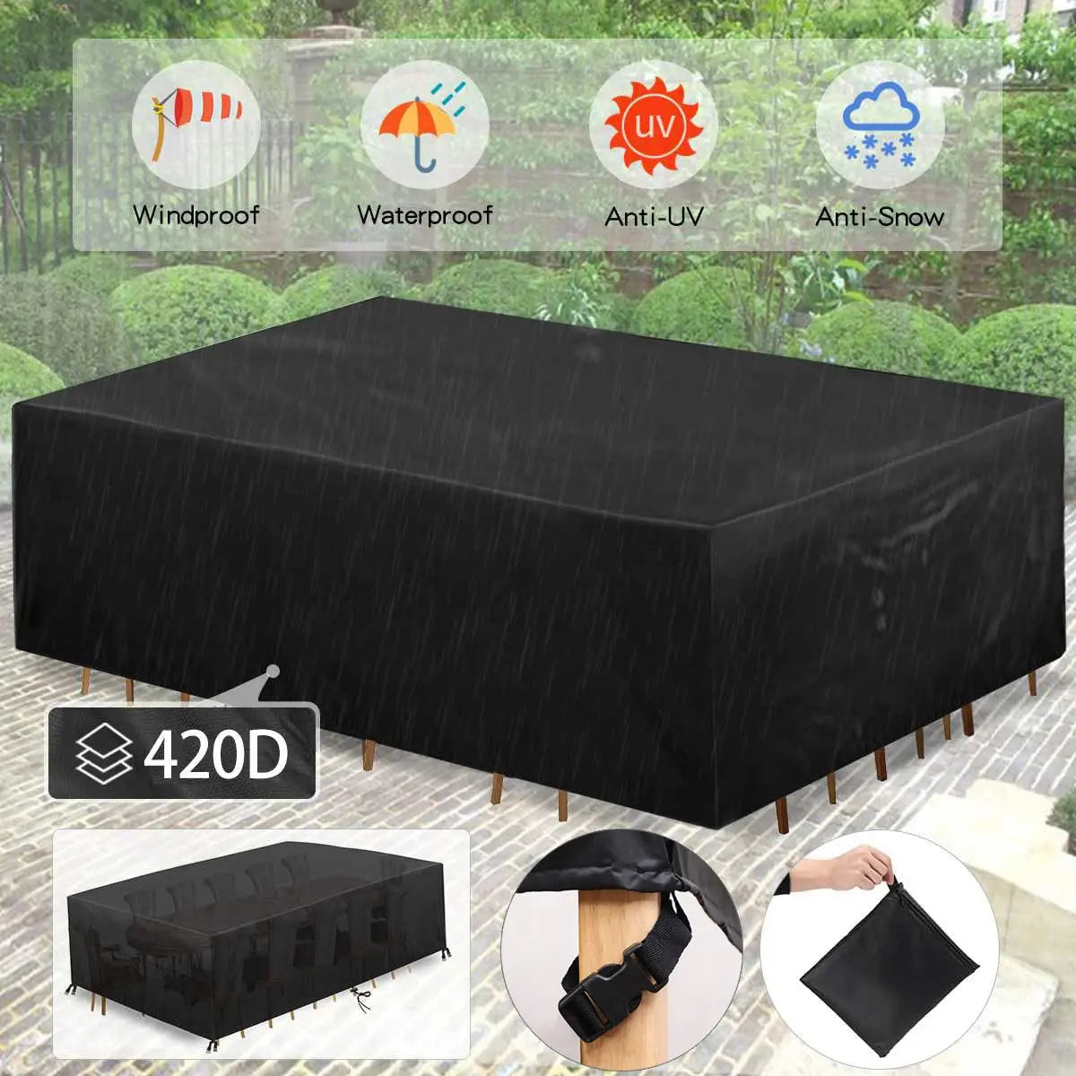 Housse Table Jardin Imperméable SOLVIN Housse de France