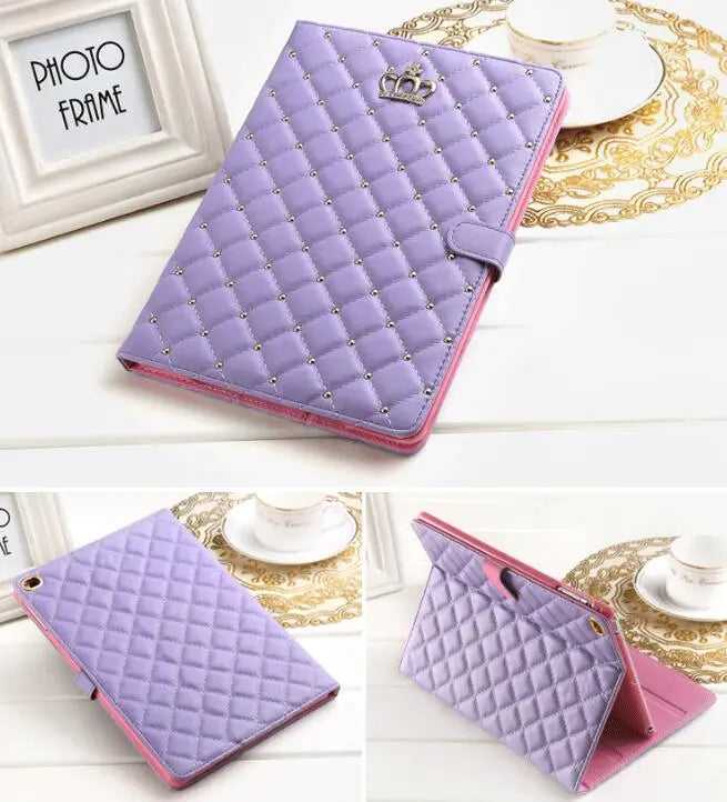 Housse Tablette Cuir Résistant FYLAN Purple-Ipad2017 2018