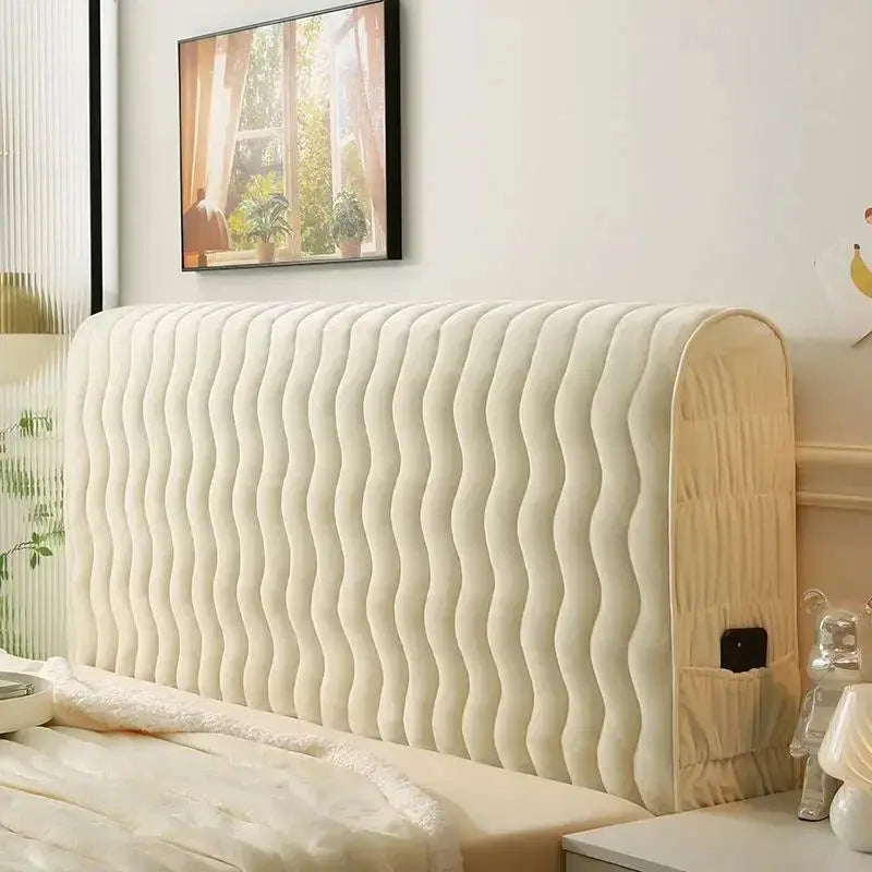 Housse Tête de Lit Velours Doux PLUVENT Housse de France