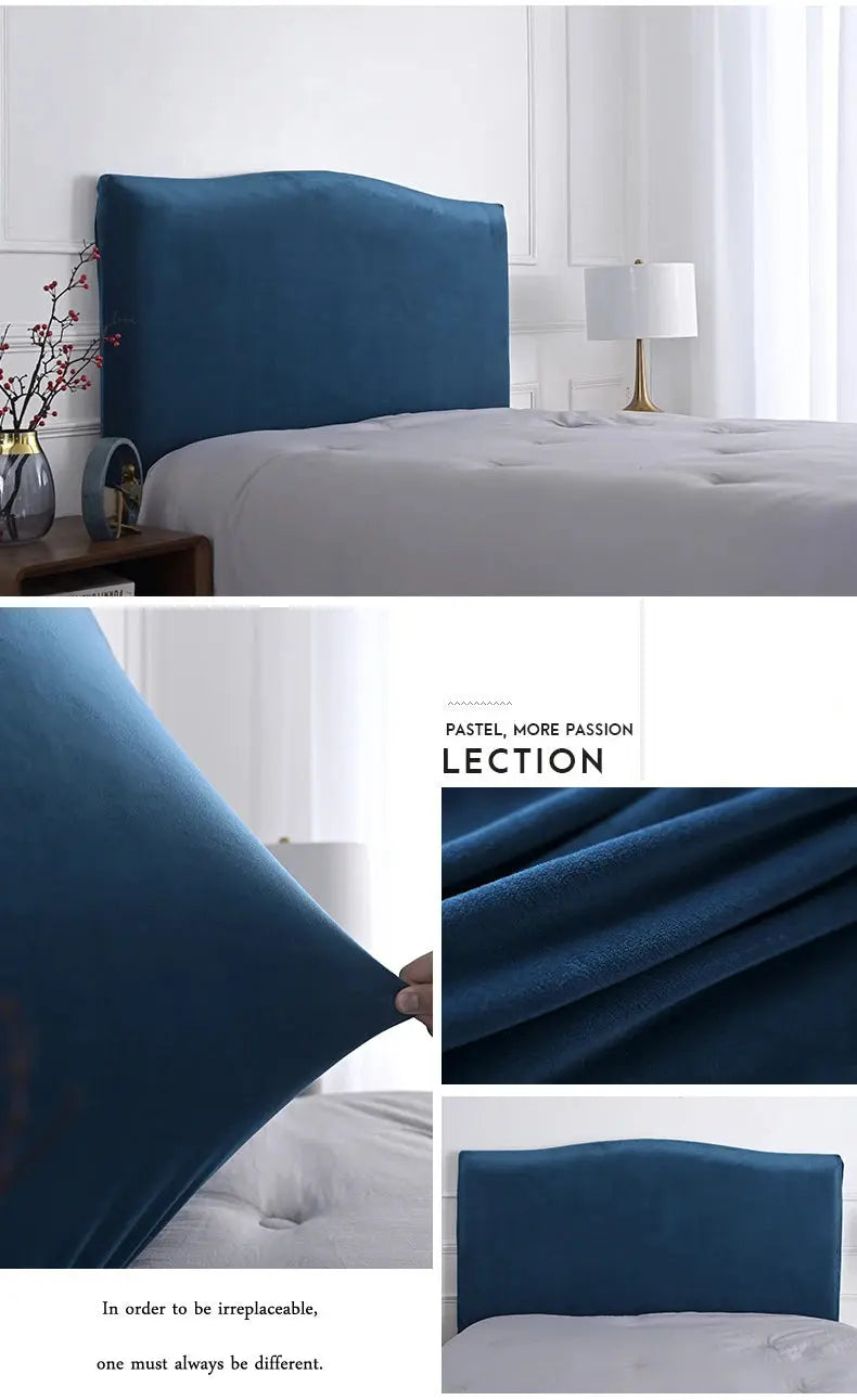 Housse Tête de Lit Velours Élastique VELUNA Housse de France