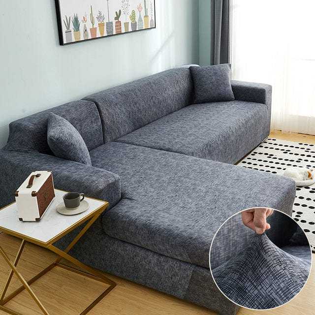 Housse canapé d'angle NEOONA, couverture intégrale pour mobilier Housse De France