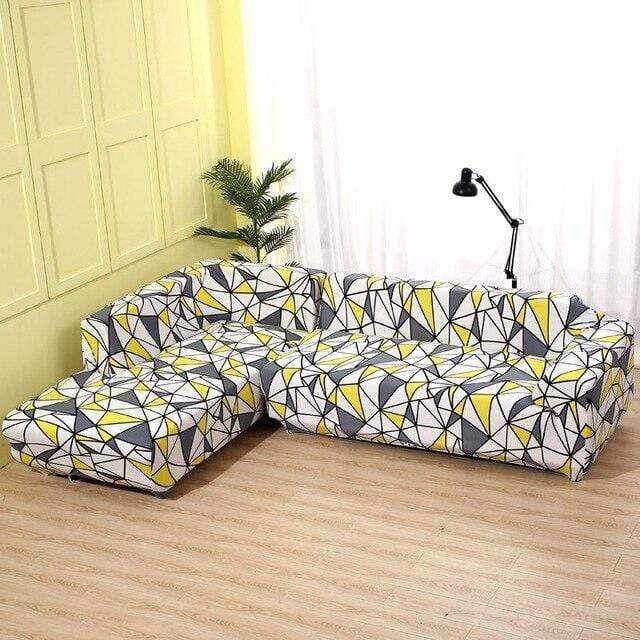 Housse canapé d'angle extensible et résistante SCORNER - Housse De France