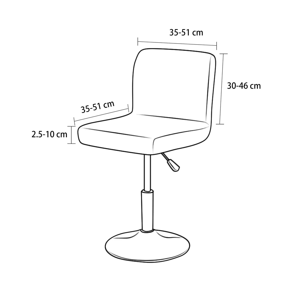 Housse chaise de bar COCOTIER Housse de France