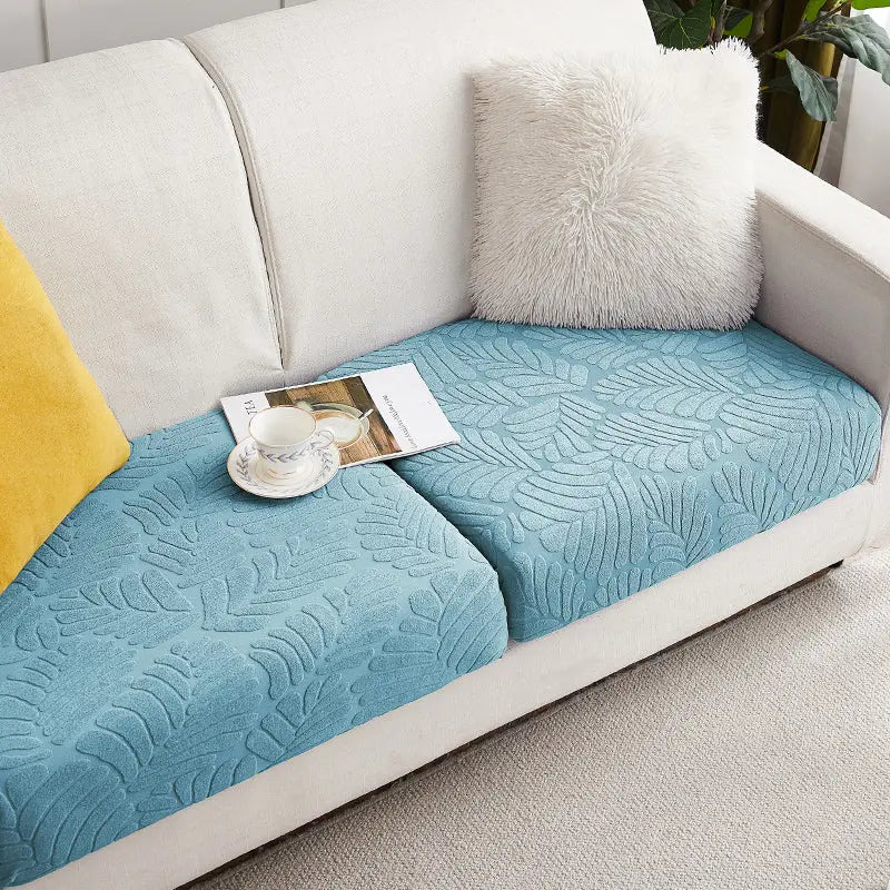 Housse Assise Canapé Extensible BRIVINE Sea blue-Plus L