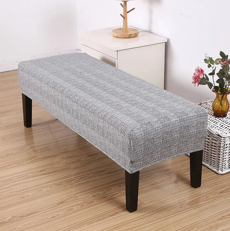 Housse de Banquette Élastique HEXO Light Gray-185 × 45 × 30cm