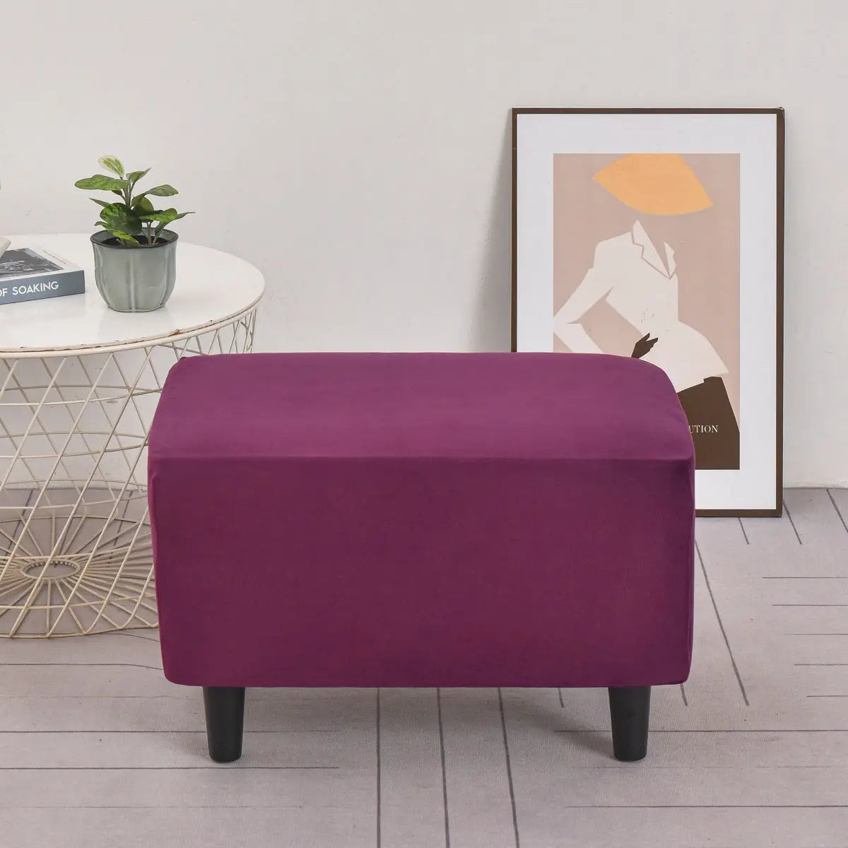 Housse de Banquette Antidérapante VELYA Purple-40x60cm