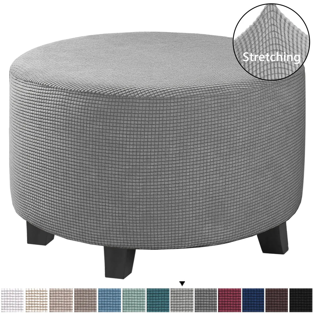 Housse de Banquette Élastique KAVO Light Grey-Medium