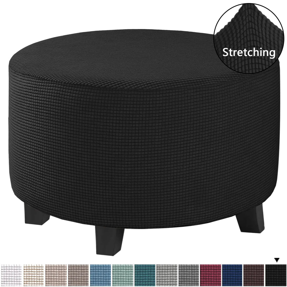 Housse de Banquette Élastique KAVO Black-Medium
