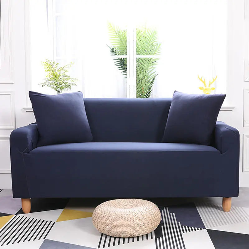Housse de Canapé Extensible STRETCHY Navy Blue-M