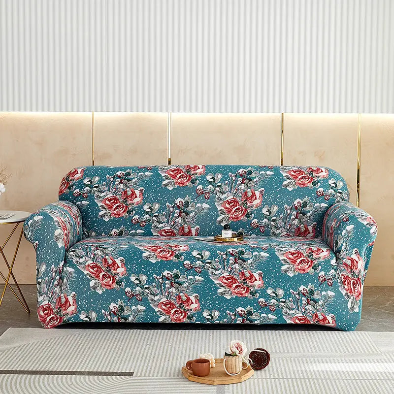Housse de Canapé Imprimée ELASTIK Huayang-For Four Person Sofa