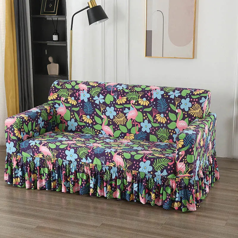 Housse de Canapé Universelle QUOVA Birds And Flowers-Three Person Size 190 230cm