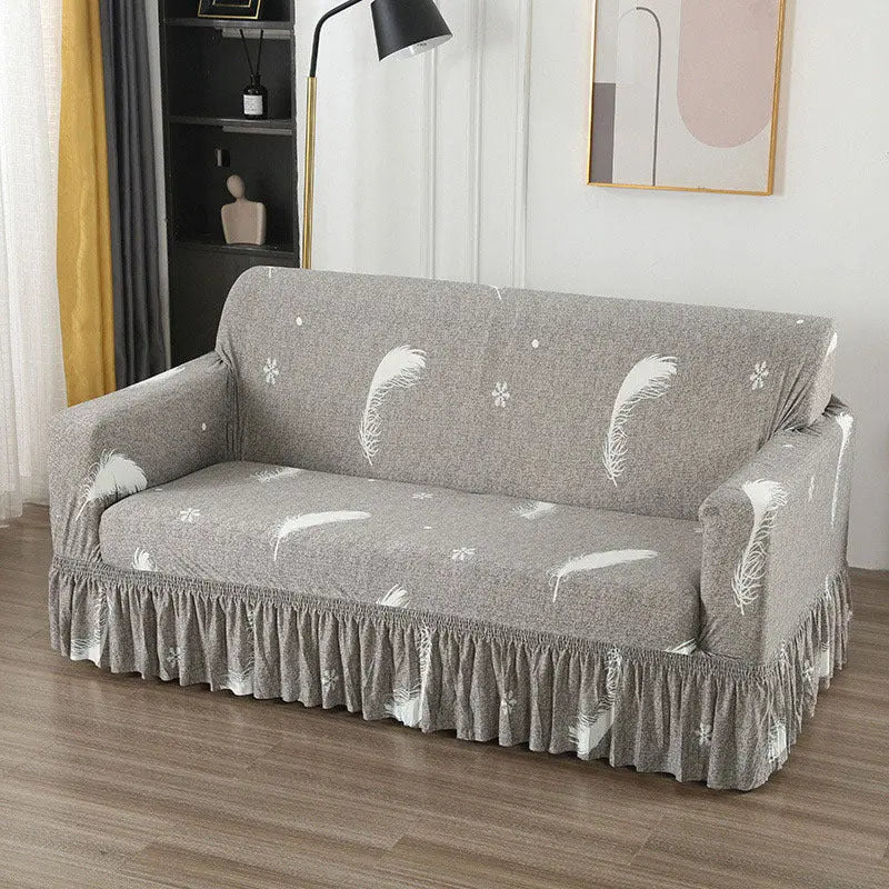 Housse de Canapé Universelle QUOVA Snowflake Feather-Double Size 145 185cm