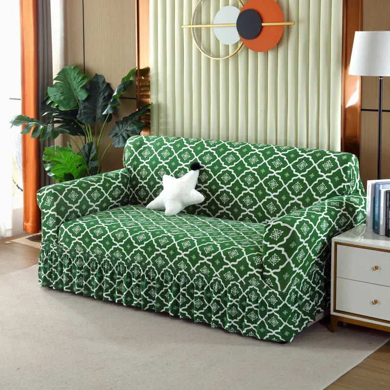 Housse de Canapé Universelle QUOVA British Green-Three Person Size 190 230cm