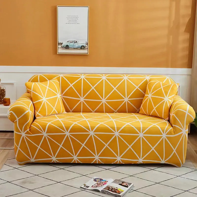 Housse de Canapé Extensible GEOFORM Sansheng Yellow-90to140 Single Seat