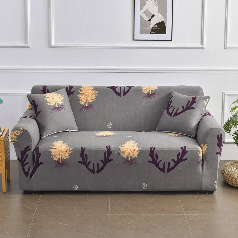Housse de Canapé Imprimé FLEURIA Deer And Forest-Four People