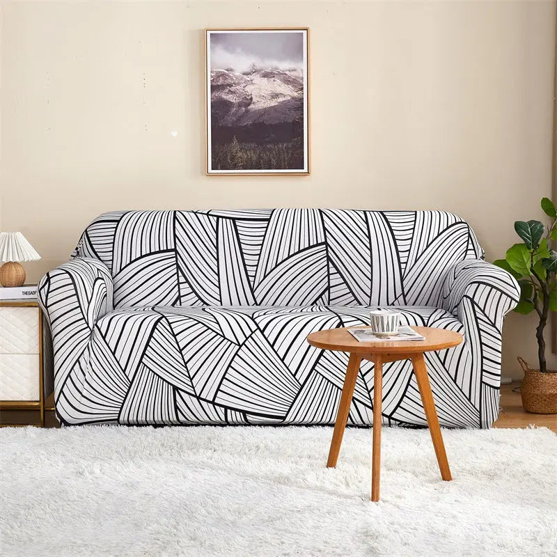 Housse de Canapé Imprimée ELASTIK Phantom-For Three Person Sofa