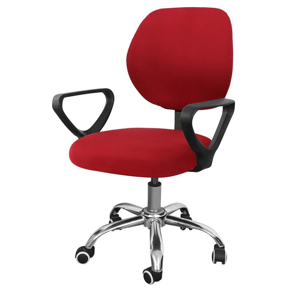 Housse de Chaise Élastique LIVA Wine Red-As shown in the figure