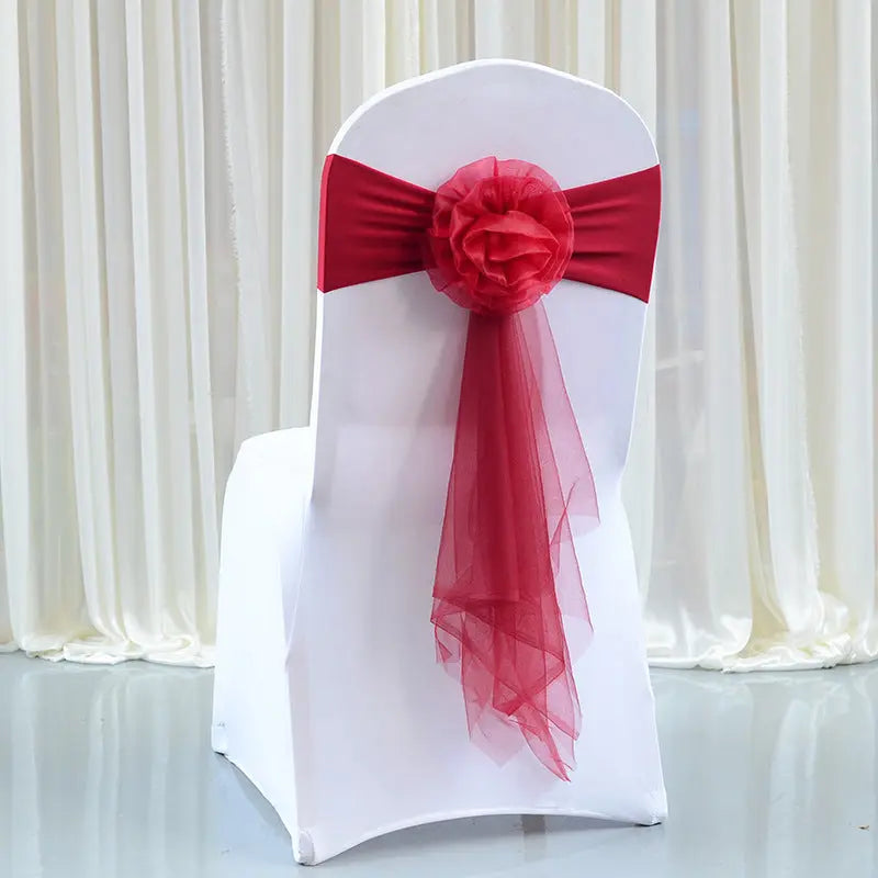 Housse de Chaise Élastique Mariage FLEURON