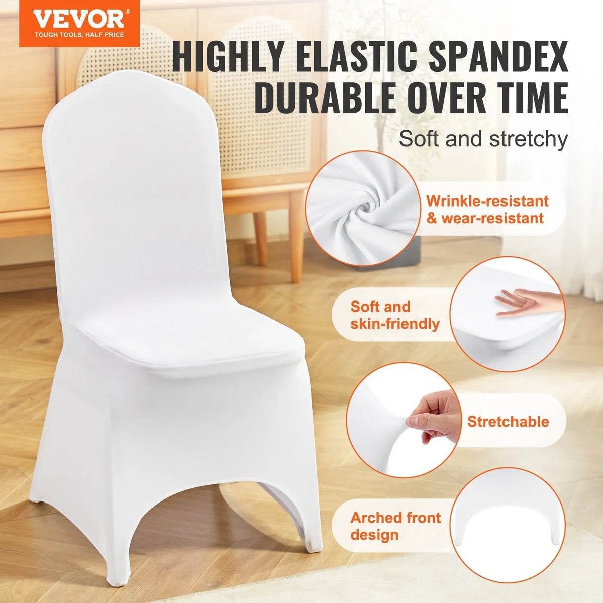 Housse de Chaise Spandex Arched CIRNOX
