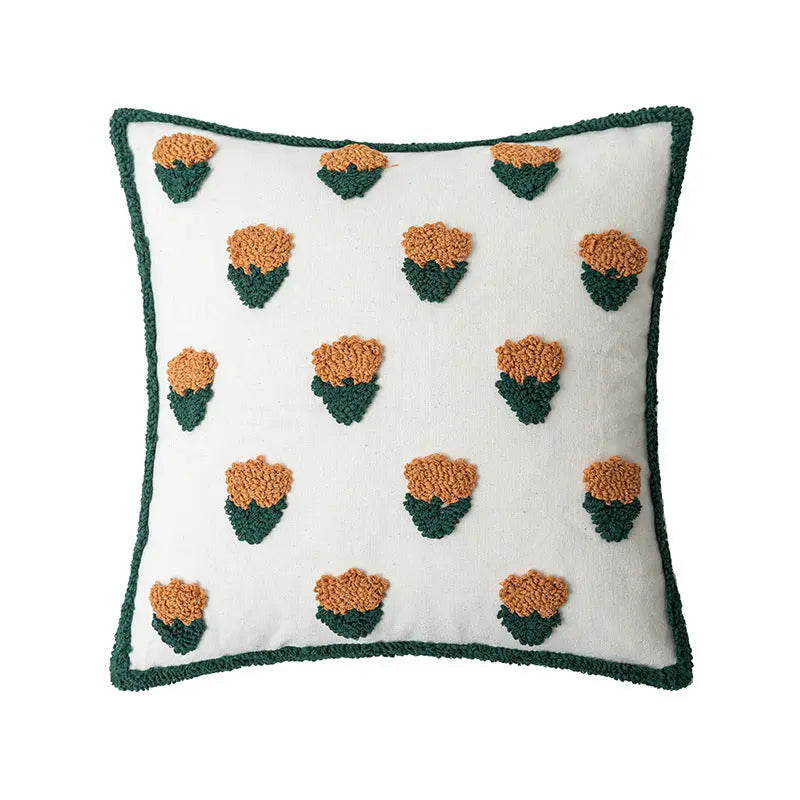 Housse de Coussin Cactus Brodé FLORENT