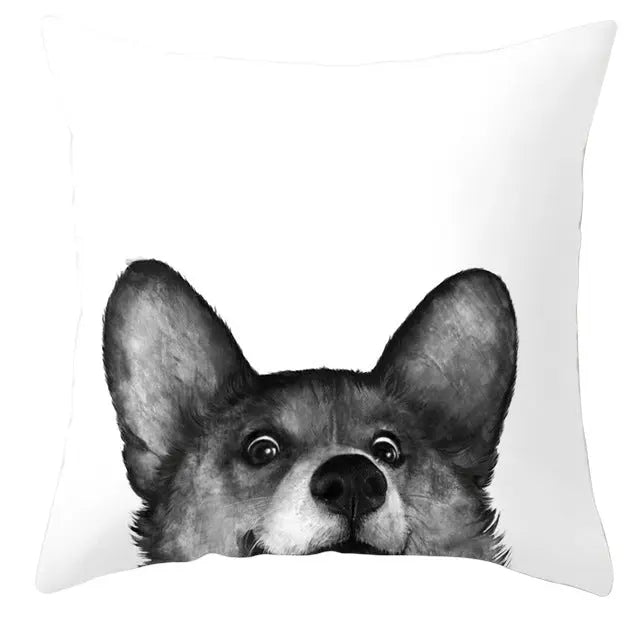 Housse de Coussin Cartoon Animal ANIDECOR DRD914-45x45cm