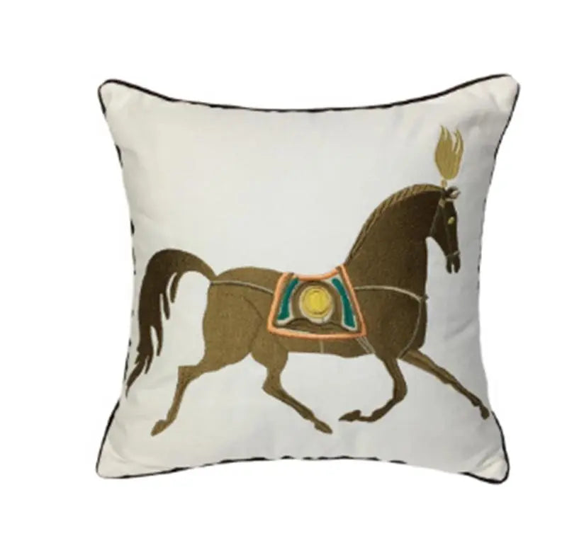 Housse de Coussin Chinoise LINO White-45X45CM