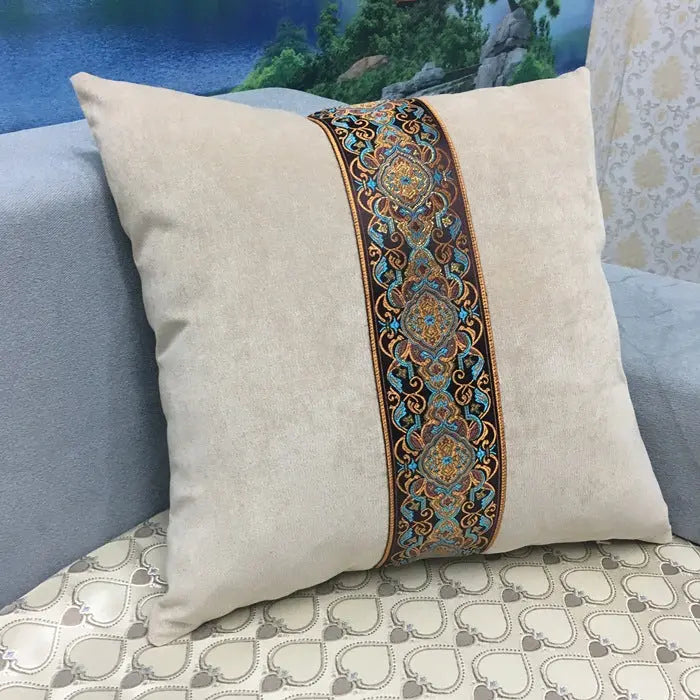Housse de Coussin Déco KOLVIA Beige-45x45cm Without Core