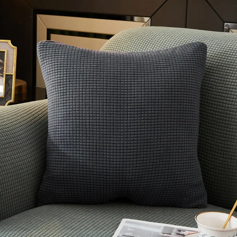 Housse de Coussin Douceur MARE와 Metallic Gray-40x40cm Pillow Case