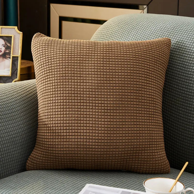 Housse de Coussin Douceur MARE와 Titanium Ancient Coffee-50x50cm Pillow Case