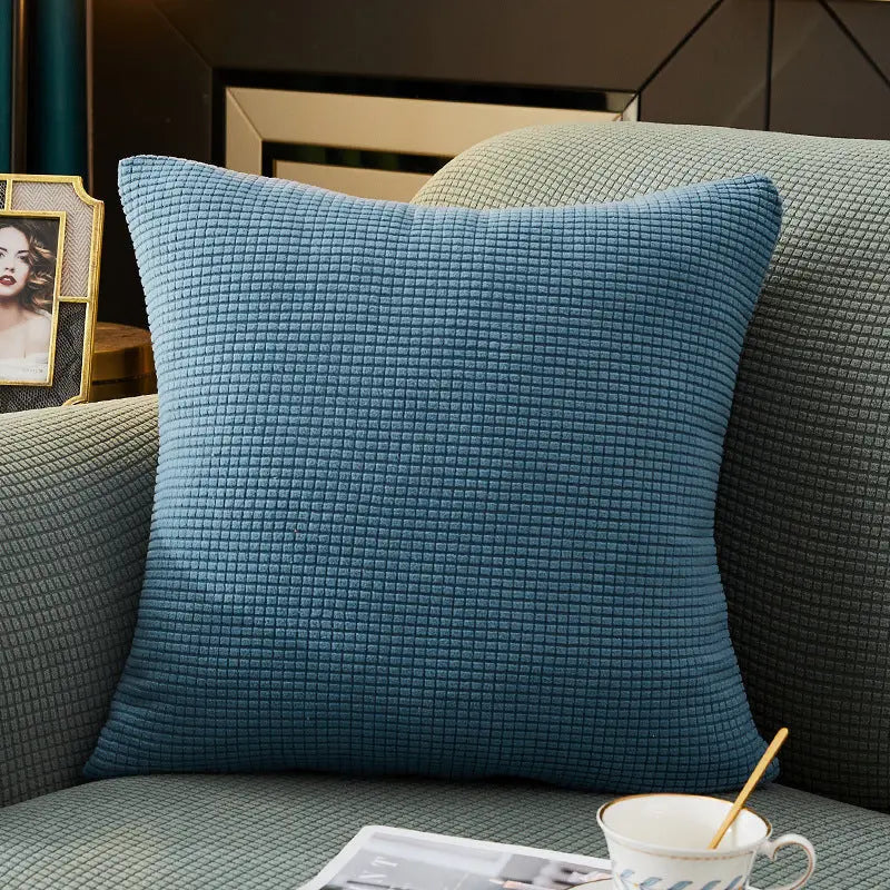 Housse de Coussin Douceur MARE와 West Lake Blue-50x50cm Pillow Case