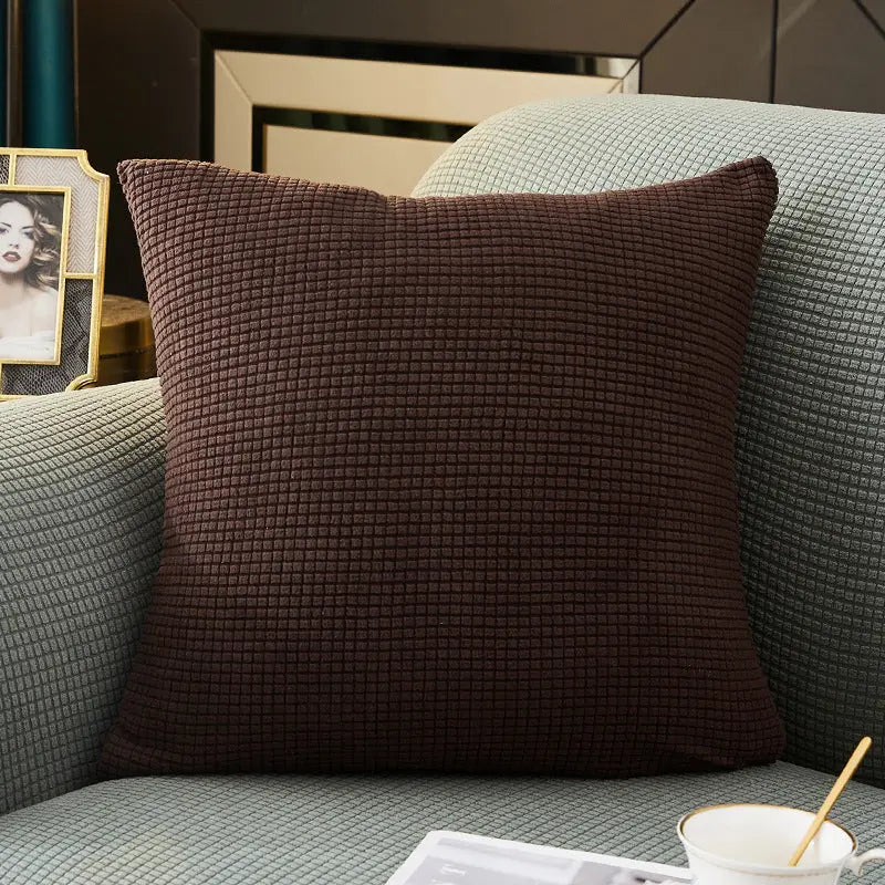 Housse de Coussin Douceur MARE와 Amber Brown-45x45cm Pillow Case