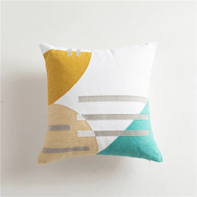 Housse de Coussin Géométrique BAKLU as shown-E-45x45cm