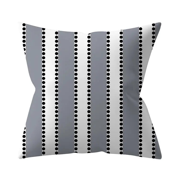 Housse de Coussin Géométrique SILVΞR 38 Style-45x45cm