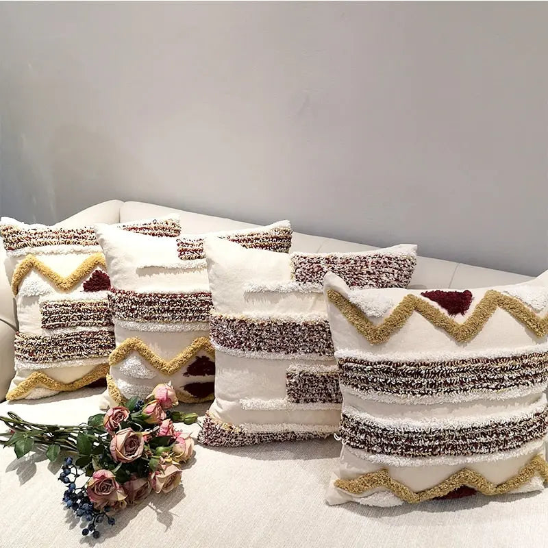 Housse de Coussin Géométrique LINARAQ
