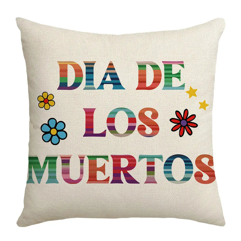 Housse de Coussin Halloween Skully Style 4-45X45cm Without Core